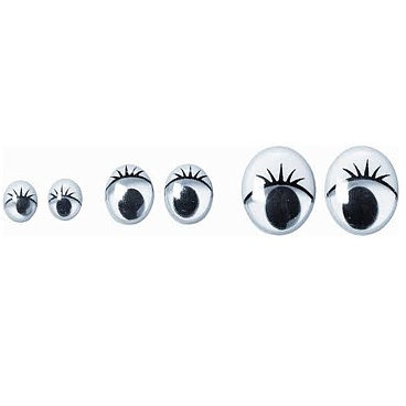 Глаза для игрушек Brunnen Knorr Prandell, с ресницами, 15 мм, 8 шт, блистер 8 штук - 3